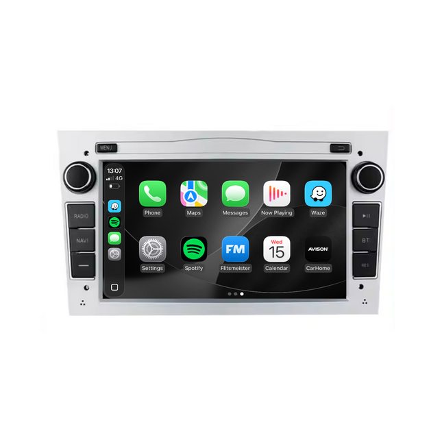 Navigation für Opel Silber 7" | Carplay | Android | DAB+ | Bluetooth | 32GB