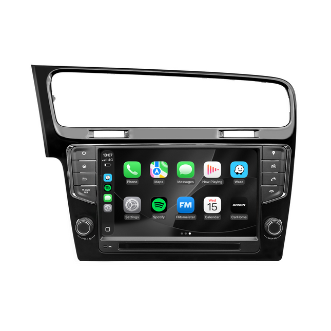 Navigationssystem für VW Golf 7 | CarPlay | Android | DAB+ | Bluetooth | Schwarz