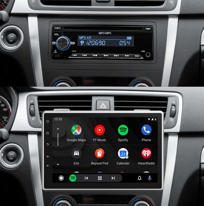 Universal 1-DIN Autoradio mit 10,1" QLED Display | CarPlay | Android Auto | Bluetooth | Linux
