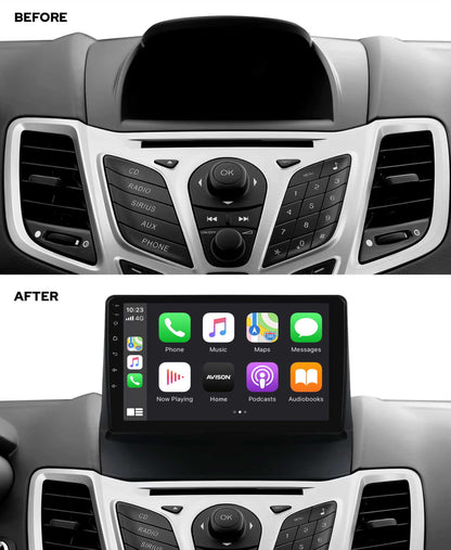 Navigation für Ford Fiesta 2009-2014 | CarPlay | Android Auto | WIFI | Bluetooth | QLED | XR4