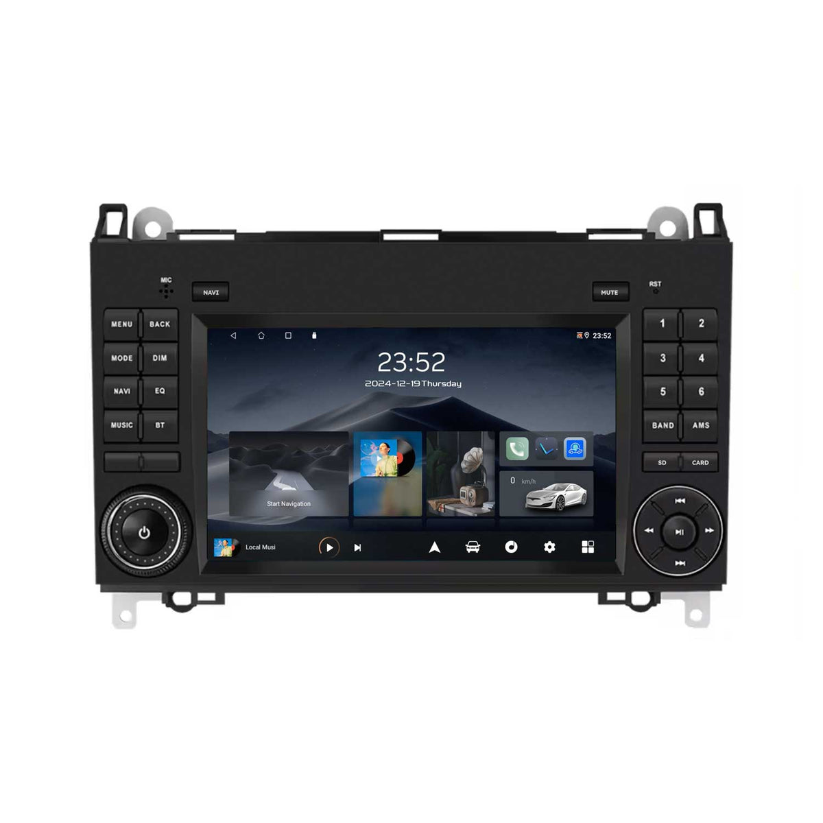 Navigation für Mercedes 7" | Carplay | Android Auto | DAB+ | Bluetooth