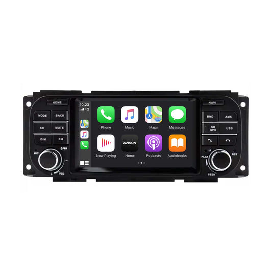 Navigation für Jeep Grand Cherokee 2002-2006 | CarPlay | Android Auto | WIFI | Bluetooth | QLED