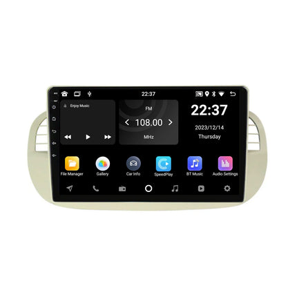 Navigation für Fiat 500 | Full Touch | Carplay | Android | DAB | Bluetooth | Weiß | XR4