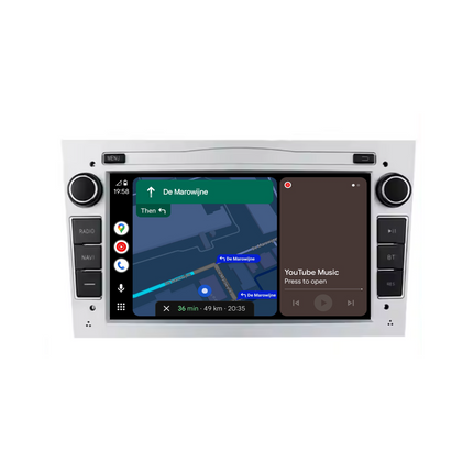 Navigation für Opel Silber 7" | Carplay | Android | DAB+ | Bluetooth | 32GB