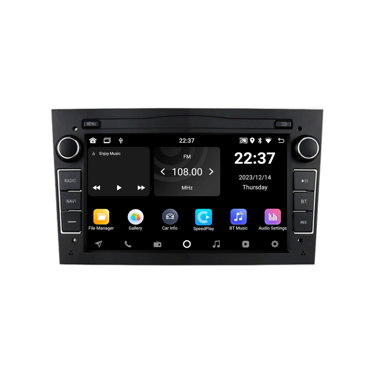 Navigation für Opel Schwarz 7" | Carplay | Android | DAB+ | Bluetooth | 32GB