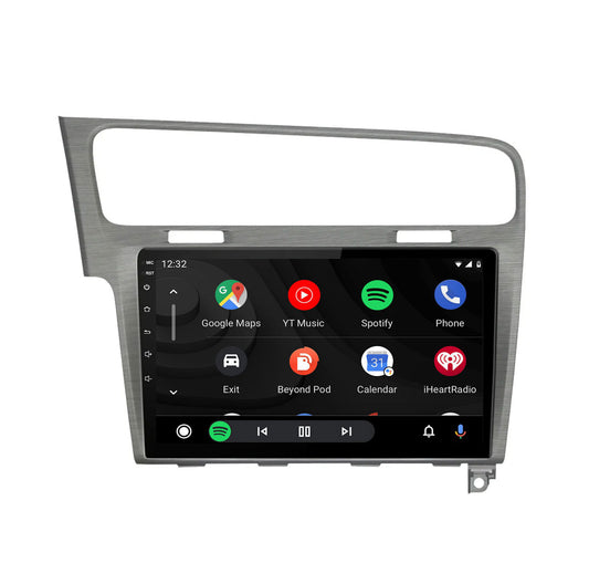 Golf 7 CarPlay Android Auto Autoradio gebürstet grau