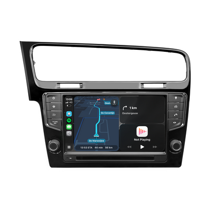Navigationssystem für VW Golf 7 | CarPlay | Android | DAB+ | Bluetooth | Schwarz