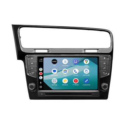 Navigationssystem für VW Golf 7 | CarPlay | Android | DAB+ | Bluetooth | Schwarz