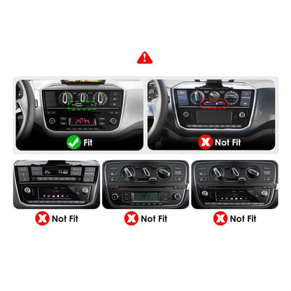 Navigation für Volkswagen UP 2017-2023 | CarPlay | Android Auto | WIFI | Bluetooth | QLED | XR4