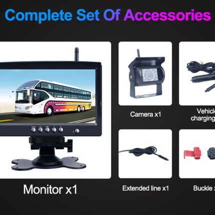 Wireless Rückfahrkamera Set 300M | LKW | Wohnmobil | Boot | Traktor