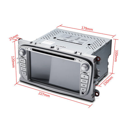 Navigation für Ford Silver Oval 7" | CarPlay | Android | DAB+ | Bluetooth | 64GB